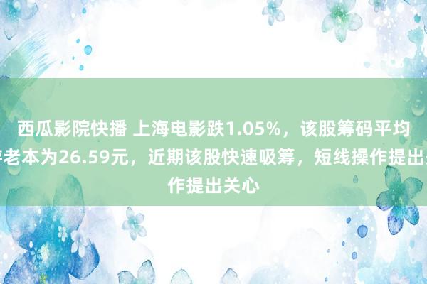 西瓜影院快播 上海电影跌1.05%，该股筹码平均交游老本为26.59元，近期该股快速吸筹，短线操作提出关心