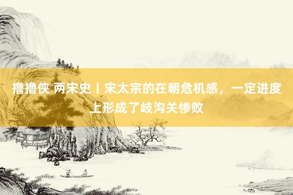 撸撸侠 两宋史丨宋太宗的在朝危机感，一定进度上形成了岐沟关惨败